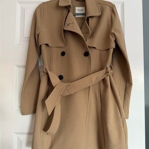 Abercrombie & Fitch Classic Camel Trench Coat